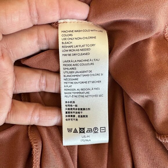 Free People Jersey Popover Tunic Front Tie Key Closure Sleeveless Wide Pits Plea - Picture 6 of 12